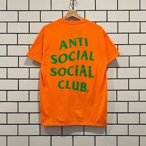ANTI SOCIAL SOCIAL CLUB  A/F 21 TEE ORANGE ( SIZE M )